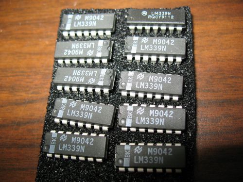 Lot of 10 LM339N DIP-14 Integrated Circuit Amplifiers