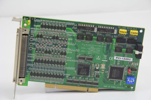 ADVANTECH PCI-1240U REV.B1,4-AXIS STEPPING &amp;SERVO MOTOR CONTROL PCI CARD(88AT1)