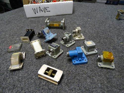 Lot of 13 WR 75 to type N Microwave Adapters &amp; Others Maury Penn Arra