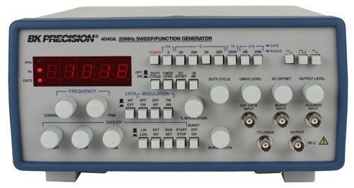 BK Precision 4040A 20 MHz SWEEP FUNCTION GENERATOR B&amp;K 0.2Hz to 20MHz