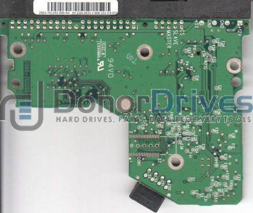 WD400BB-22JHC0, 2061-701292-000 AG, WD IDE 3.5 PCB + Service