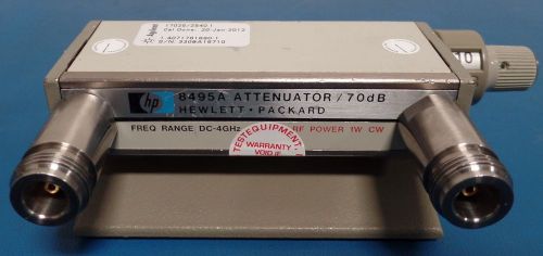 Hp agilent 8495a manual step attenuator, ghz, 70 db, 10 db steps w/ option 001 for sale