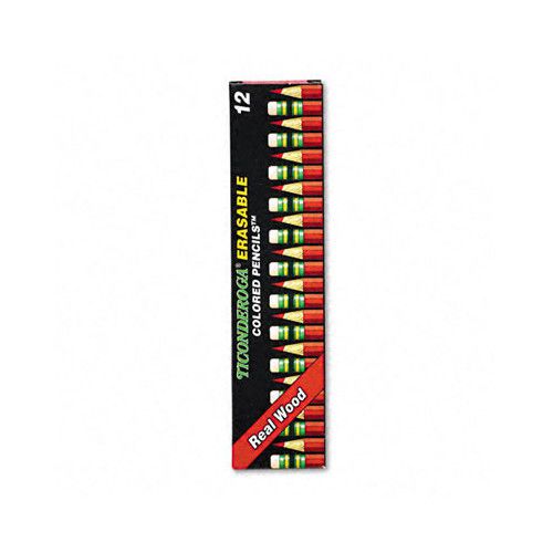 Dixon® Ticonderoga Ticonderoga Erasable Colored Pencils, 12/Pack