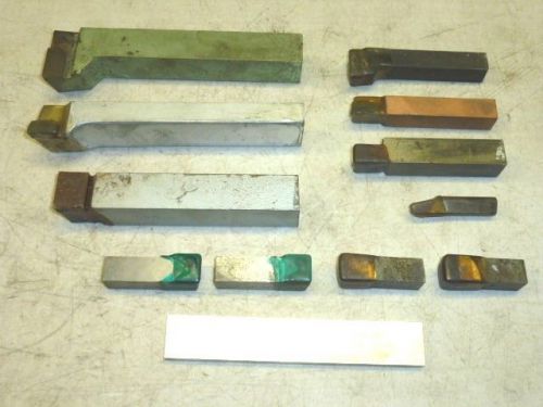 Nos! (12) various tool bits, carbide tipped &amp; tantung &#034;g&#034; for sale