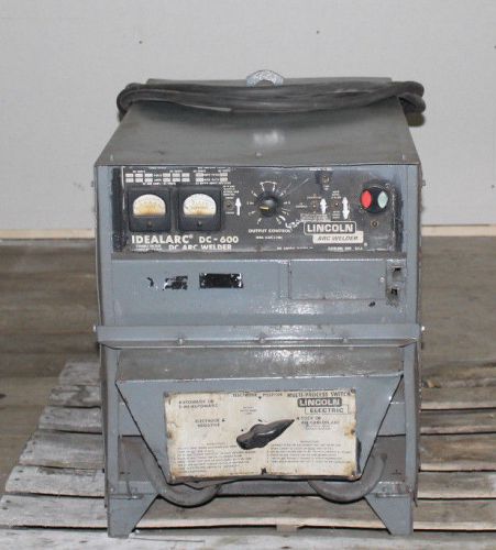Lincoln idealarc dc-600 variable voltage constant voltage arc welder will ship for sale