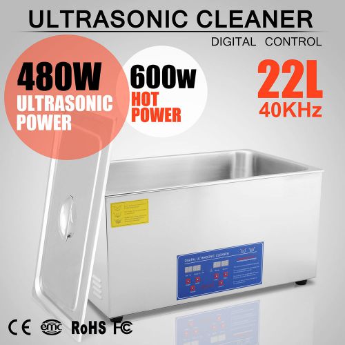 22L 22 L ULTRASONIC CLEANER BASKET SYSTEM HOME USE 8 SETS TRANSDUCER WELL MADE