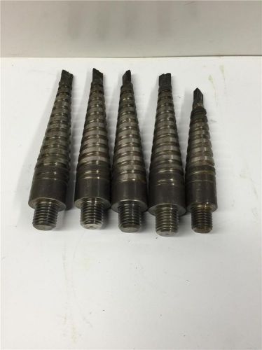 Vintage Hydraulic Pneumatic Rock Drill Replacement Spiral Bit Lot 7/8&#034;-9 &amp; 1&#034;