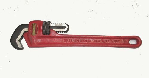 New Ridgid No. 11  Hex Nut Pipe Wrench Cap 3/8 to 3/4 Nut - 10&#034;  Long - USA