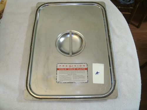 1 Full Size Stainless Steel Cold Hold Plate Solid Lid for Full Size Steam Pan