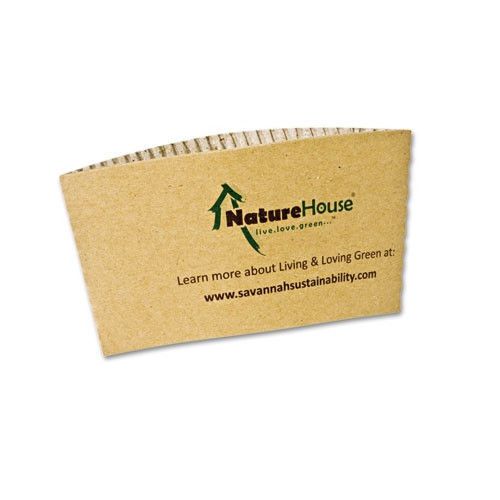 Savannah supplies inc. naturehouse hot cup sleeves, 50/pack for sale