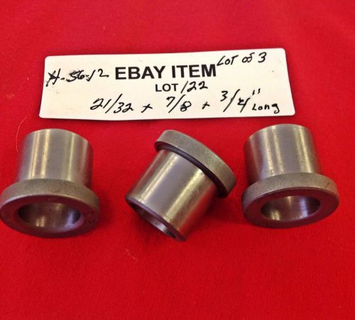 Acme h-56-12 head press fit shoulder drill bushings 21/32 x 7/8&#034; x 3/4&#034; lot of 3 for sale