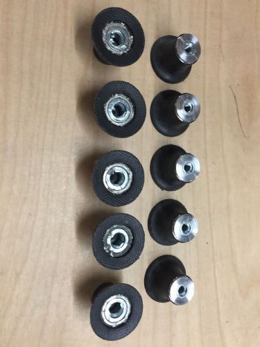 Lot - 10 1.5&#034; rubber quick change pad holders - roloc tr style free shipping for sale