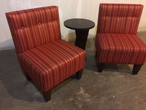 Pair contemporary commercial grade club chairs/ side chairs for sale