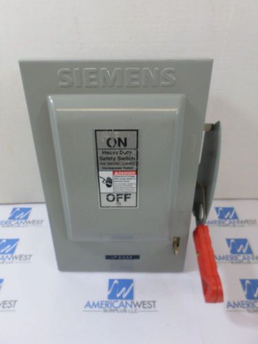 Siemens HNF361  30 amp 600 volt non fusible indoor safety switch