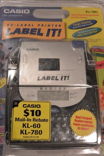 Brand new casio kl-780 ez label printer - print barcode/file folders for sale