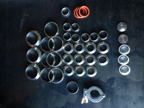 Norcal products high vacuum sanitary flange, centering rings and end caps for sale