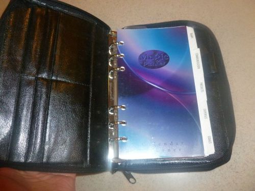 Faux Leather Magic Planner Binder Organizer 6 Ring 0.75&#034; Compact 8&#034;x 5&#034; Unused