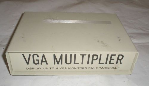 VGA Multiplier Video Splitter - Display Up To 4 VGA Monitors Simultaneously