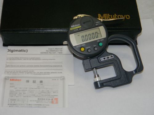 Mitutoyo 547-300 digimatic indicator thickness gauge flat ceramic anvil for sale