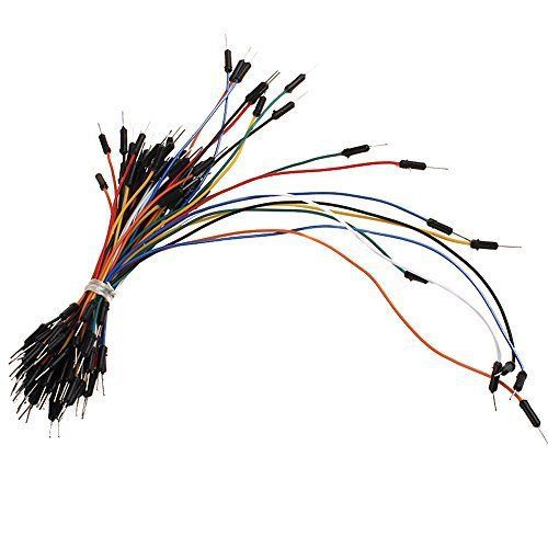EUBUY Solderless Flexible Breadboard Jumper Wires Cable Kits Male To Male (100)