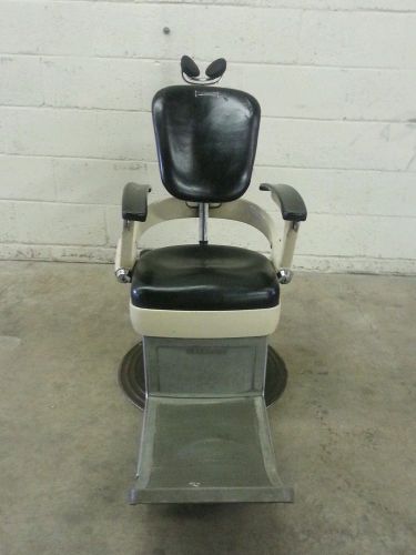 Vintage Black &amp; Cream Ritter Dental / Tattoo / Piercing / Barber Chair