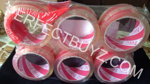 6-piece Crystal Clear Packing Tape comes with 1.88&#034; x 54.7yd x 50u x 6 rolls