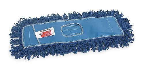 Tough guy 1tzc5 dust mop blue 24 inch l x 4 inch w looped end 4 ply for sale