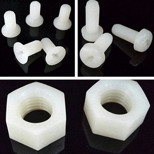 420pcs nylon plastis screw nut washer assortment kit m2 m2.5 m3 m4 m5 m6 for sale