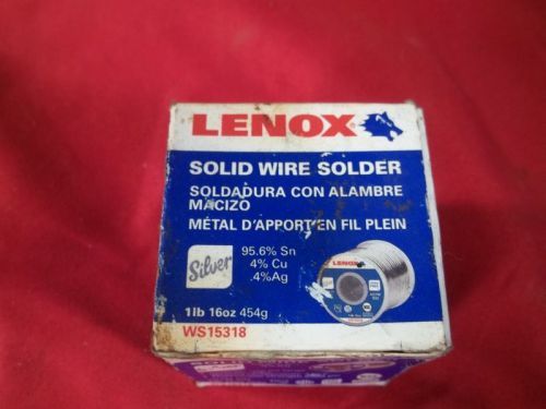 NEW Lenox solid wire solder silver