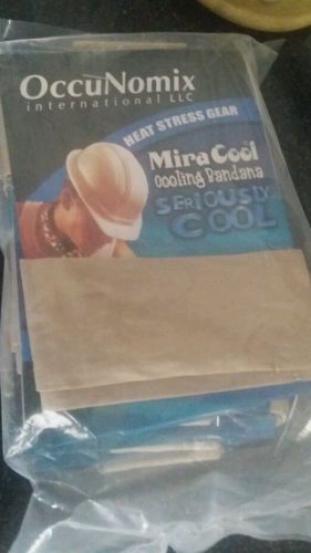 12 pack OCCUNOMIX MIRACOOL SERIOUSLY COOL COOLING BANDANA COOL tan