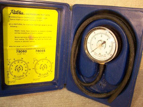 Yellow jacket 78055 gas pressure test kit 0-10&#034; w/ case for sale
