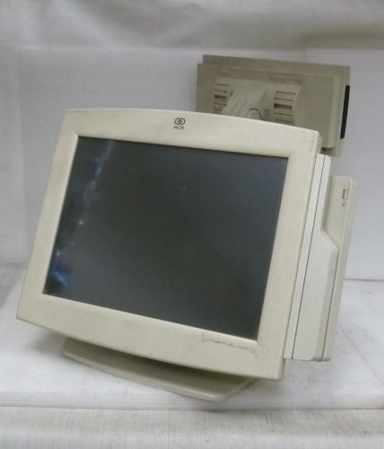 *untested* ncr 5694-6002 realpos 12.1&#034; display w/ 5972 customer display - beige for sale