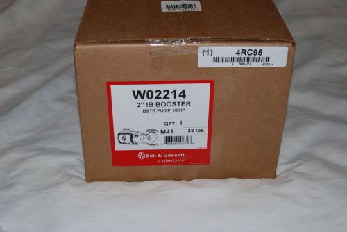 BELL &amp; GOSSETT W02214 Hot Water Circulator Pump, 1/6 HP, 115V