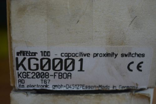 ifm Electronic Capacitive Proximity Switch KG0001