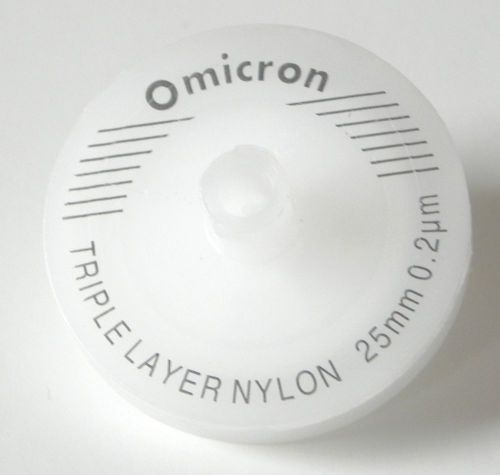 Syringe Filters 25mm, 0.45um, ADX Triple Layered GF+GF+Nylon price per 10