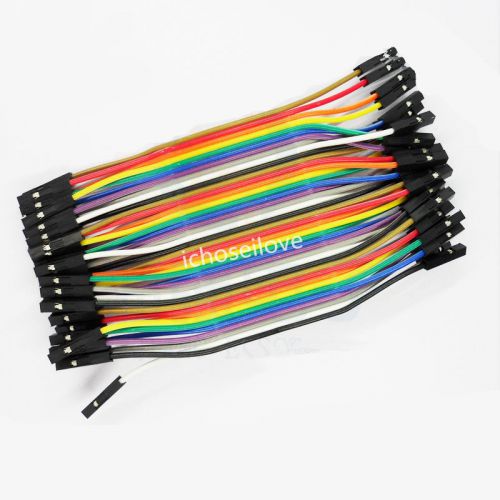 Female to Female 10cm Dupont Connector Wire Cable 2.54mm 1P-1P 40P For Arduino