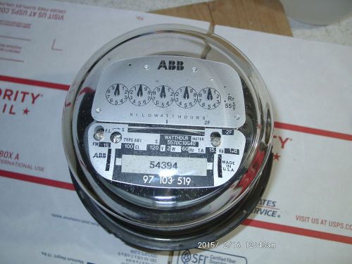 ELSTER ABB 120V 100A Watthour electric meter AB1