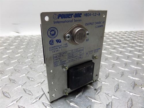 POWER ONE HB24-1.2-A INTERNATIONAL SERIES POWER SUPPLY 24 VDC OUT