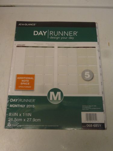 At-A-Glance Day Runner Monthly Planner Refill 2015, 8.5&#034; x 11&#034; Size 5 068-685Y