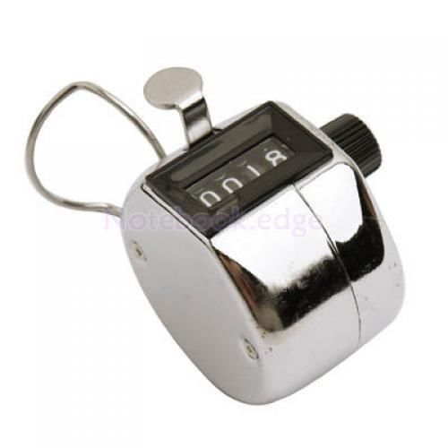 Black manual mechanical tally number counter counting clicker 4 digit handheld for sale