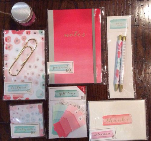 Target dollar spot goodies~ stationary/planner set~ spring watercolors for sale