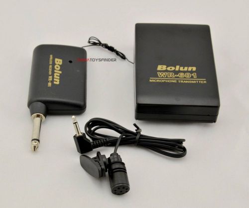 Pro lavalier wireless tie lapel clip-on microphone wr-601 mini mic new for sale