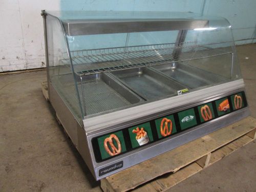 &#034;ROUND-UP&#034; COUNTER-TOP EUROPEAN STYLE 42&#034;W COMMERCIAL HOT FOOD DISPLAY CASE