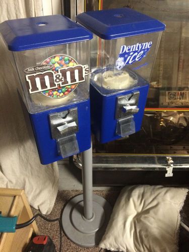 Candy vending machine 2 Units On One Stand Works Great Ready To Go On Route