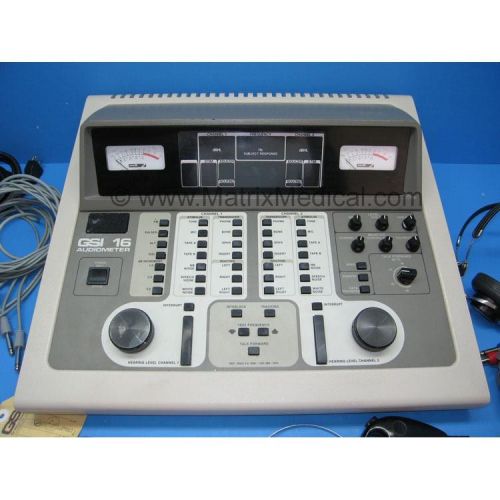 Grason Stadler GSI 16 Two Channel Audiometer with 60 Day Warranty &amp; Accessories