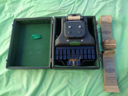 Antique 1918 STENOTYPE MASTER MODEL FOUR w/ CASE and 2 Reams of Steno Paper