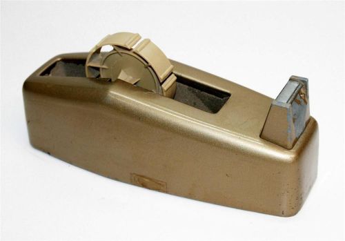 Heavy Duty Tape Dispenser 3M Gold Office Mid Century C-23