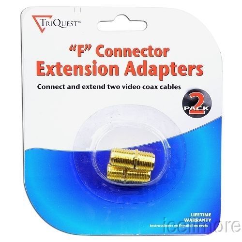 TriQuest 5208 Coaxial Cable &#034;F&#034; Connector Extension Adapters