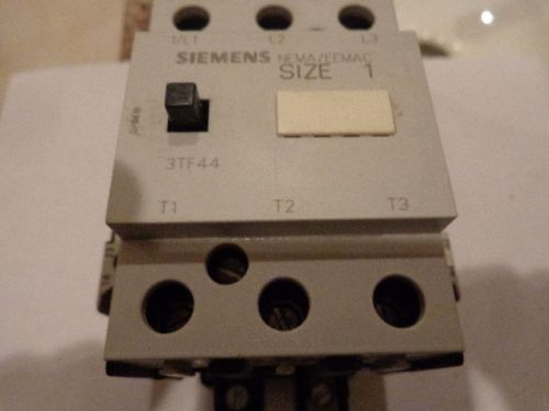 SIEMENS 3TF4422-0A1 SIZE 1 AC CONTACTOR