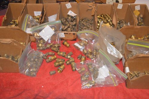 Huge Lot of Brass Fittings all different sizes  53 pounds